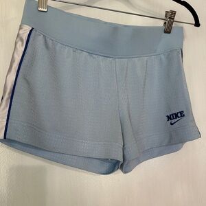 Nike Shorts Sky Blue With Navy & White Stripes